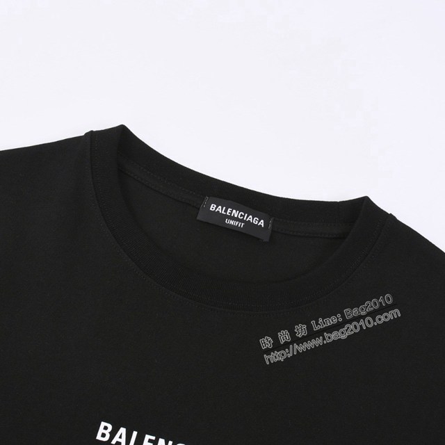 Balenciaga專櫃巴黎世家2023SS新款印花T恤 男女同款 tzy2983
